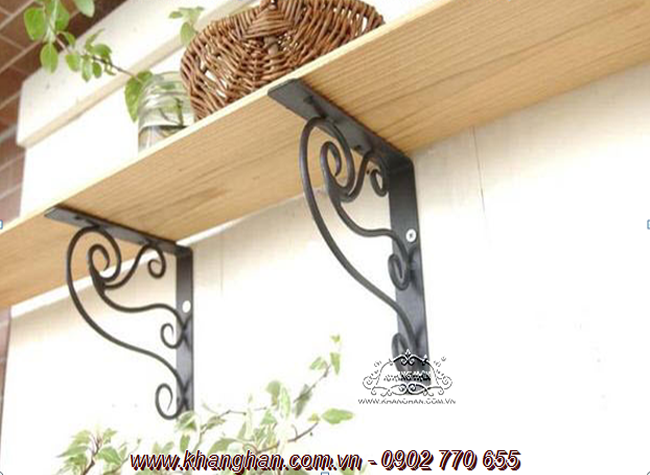 Kệ để vật dụng trang trí với eke bằng sắt rèn nghệ thuật KH14-EKE002 Kệ để vật dụng trang trí với eke bằng sắt rèn nghệ thuật KH14-EKE002