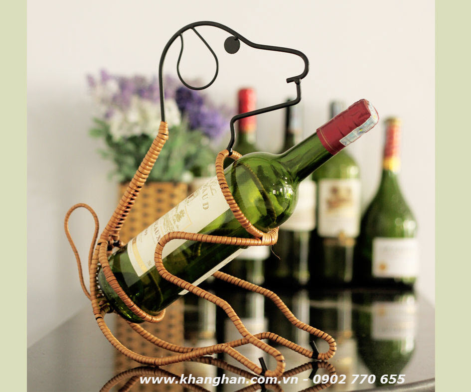 Kệ rượu sắt mỹ thuật KH16-R001 Kệ rượu sắt mỹ thuật KH16-R001