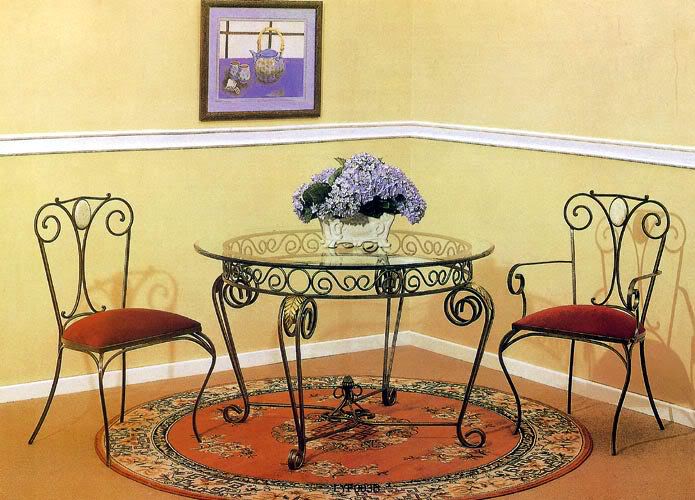 Bàn ghế sắt rèn nghệ thuật Bàn ghế sắt rèn nghệ thuật
