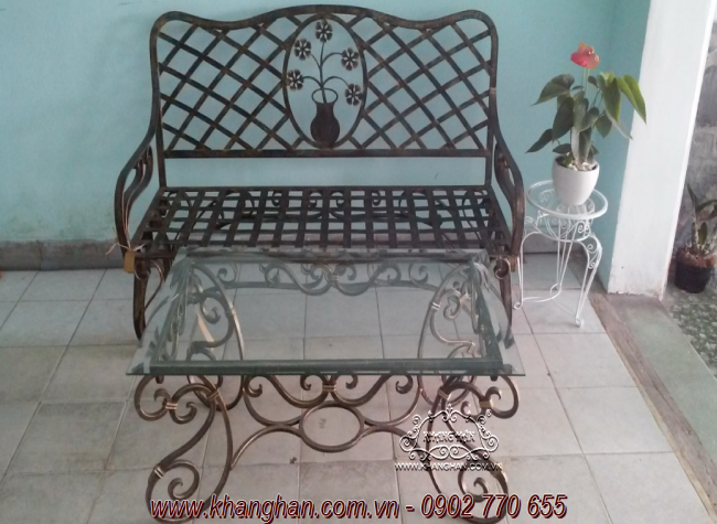 Sofa sắt rèn nghệ thuật Sofa sắt rèn nghệ thuật