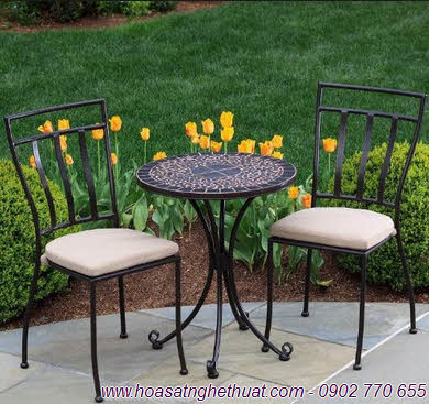 Bàn ghế sắt nghệ thuật-kh-015 Bàn ghế sắt nghệ thuật-kh-015