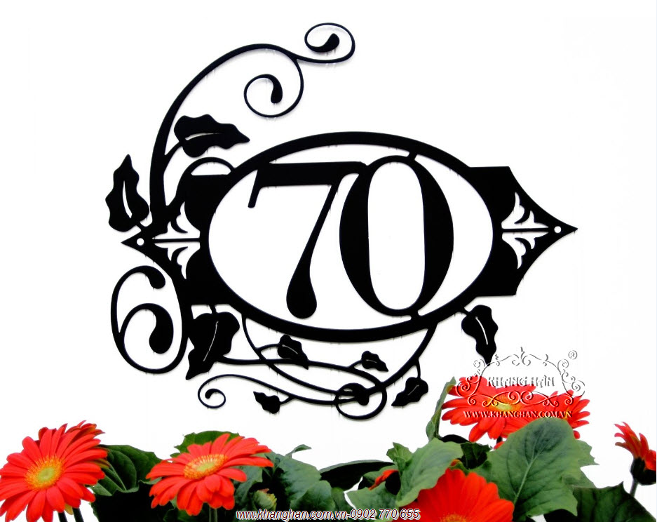 Iron art house number plates KH16-SN001 Iron art house number plates KH16-SN001