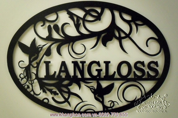 Biển số nhà sắt mỹ thuật KH16-SN002 Biển số nhà sắt mỹ thuật KH16-SN002