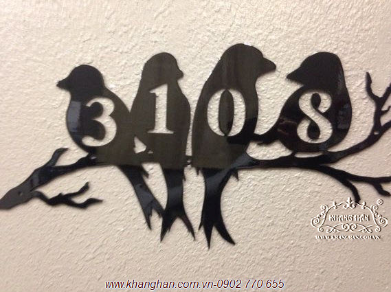 Iron art house number plates KH16-SN003 Iron art house number plates KH16-SN003