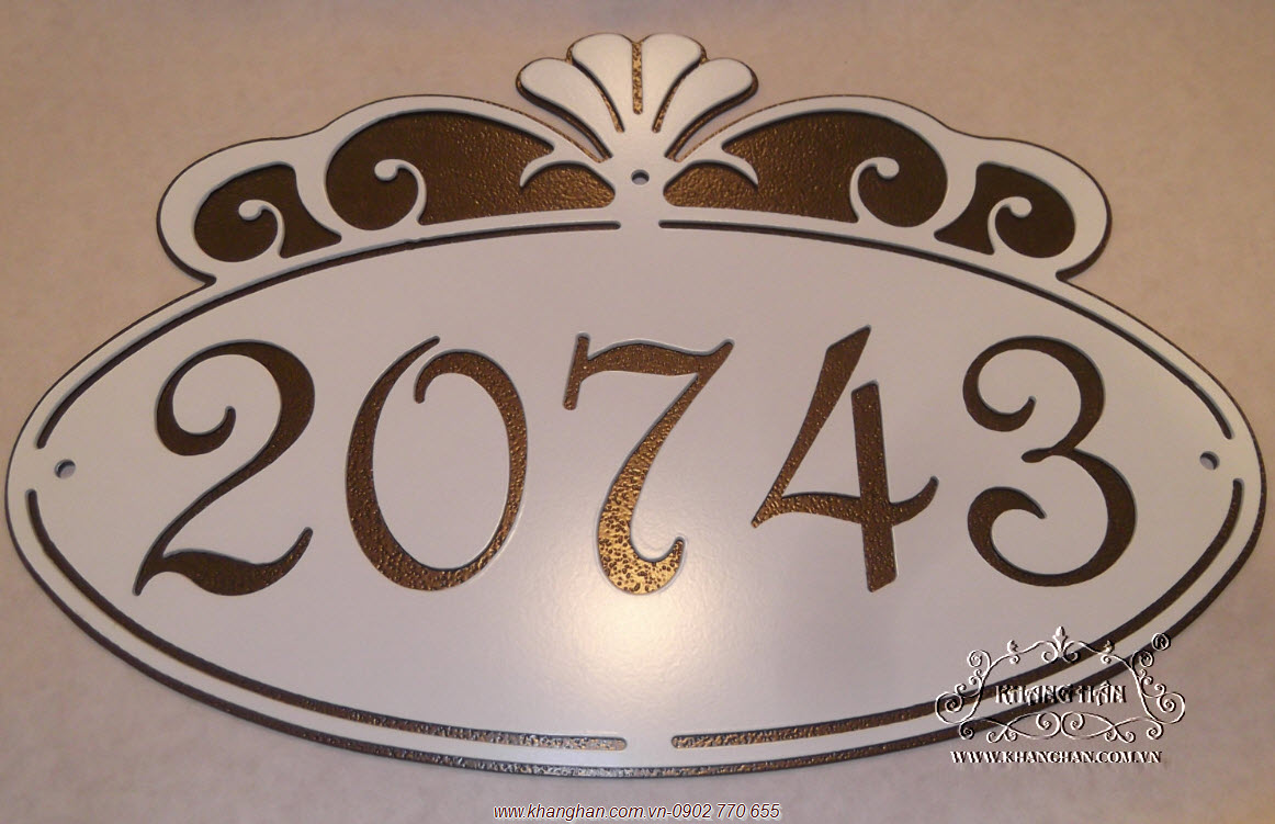 Iron art house number plates KH16-SN005 Iron art house number plates KH16-SN005