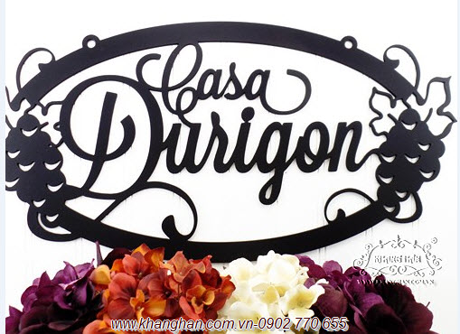 Iron art house number plates KH16-SN007 Iron art house number plates KH16-SN007