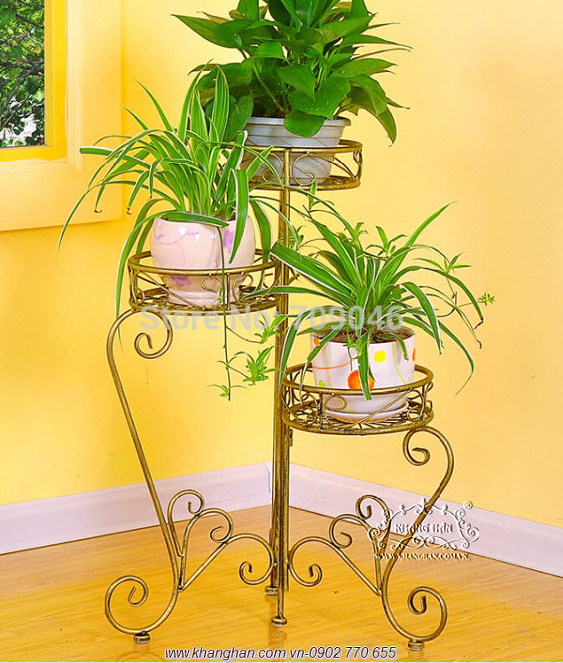 Kệ hoa sắt mỹ thuật KH15-H008 Kệ hoa sắt mỹ thuật KH15-H008