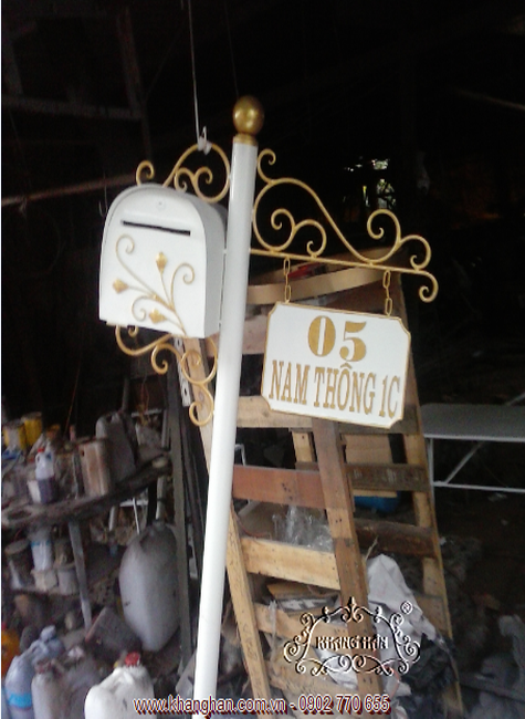 Beautiful iron post box art for villas, townhouses KH14-TT003 Beautiful iron post box art for villas, townhouses KH14-TT003