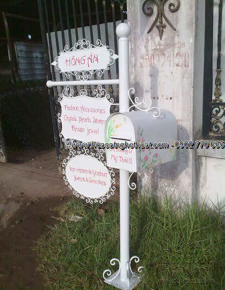 Iron mailboxes charming art, luxury villas, townhouses KH14-TT006 Iron mailboxes charming art, luxury villas, townhouses KH14-TT006