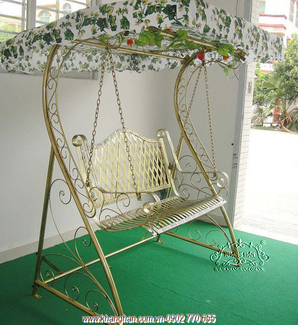 Xích đu sắt mỹ thuật đẹp KH15-XD009 Xích đu sắt mỹ thuật đẹp KH15-XD009