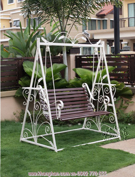 Xích đu sắt mỹ thuật Khang Hân KH14-XD011 Xích đu sắt mỹ thuật Khang Hân KH14-XD011