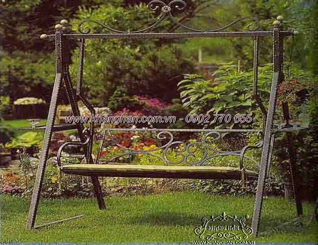 Xích đu sắt mỹ thuật Khang Hân KH14-XD008 Xích đu sắt mỹ thuật Khang Hân KH14-XD008
