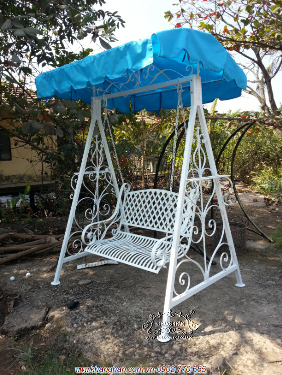 Samples of wrought iron swing beautiful art with antique gold tones KH14-XD015.3 Samples of wrought iron swing beautiful art with antique gold tones KH14-XD015.3