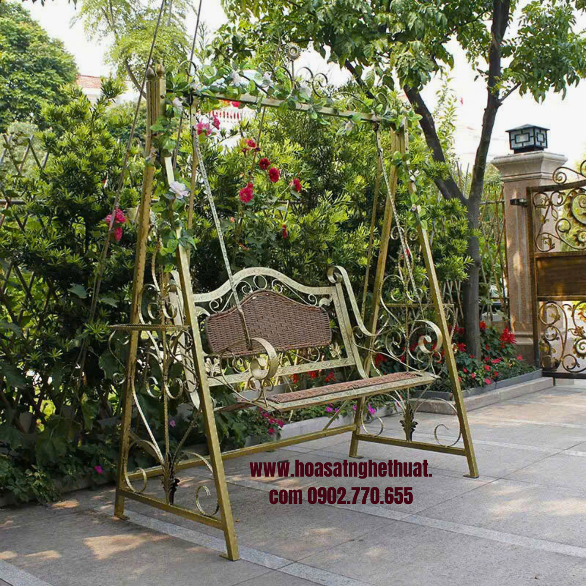 xích đu sắt nghệ thuật được yêu thích nhất KH-XD025 xích đu sắt nghệ thuật được yêu thích nhất KH-XD025