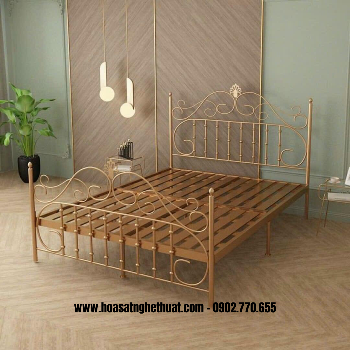 Giường sắt nghệ thuật Giường sắt nghệ thuật