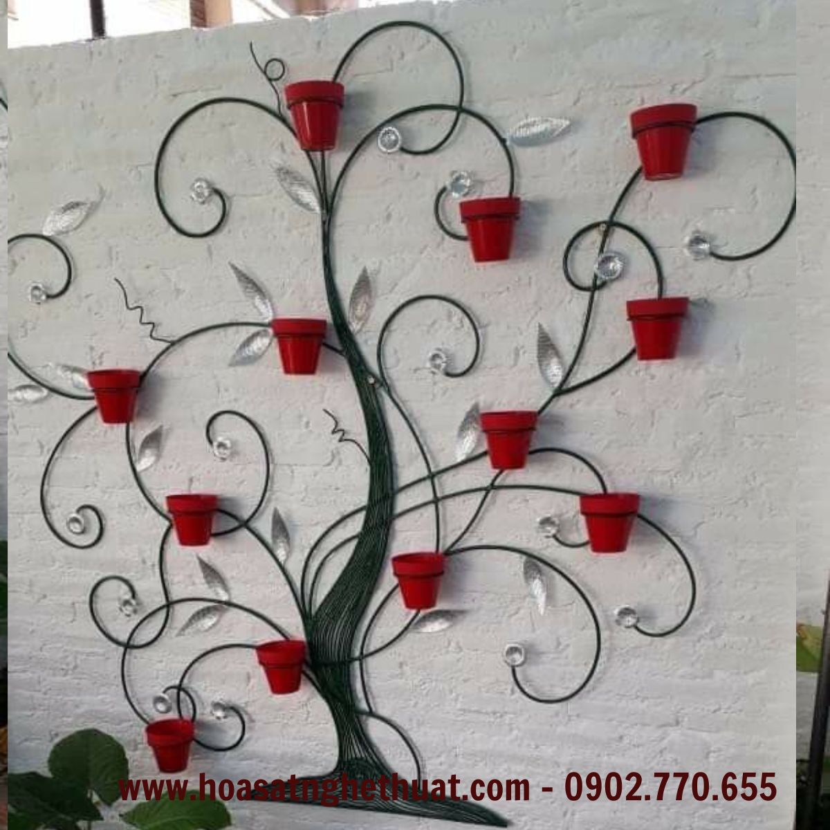 Khung treo hoa sắt nghệ thuật Khung treo hoa sắt nghệ thuật