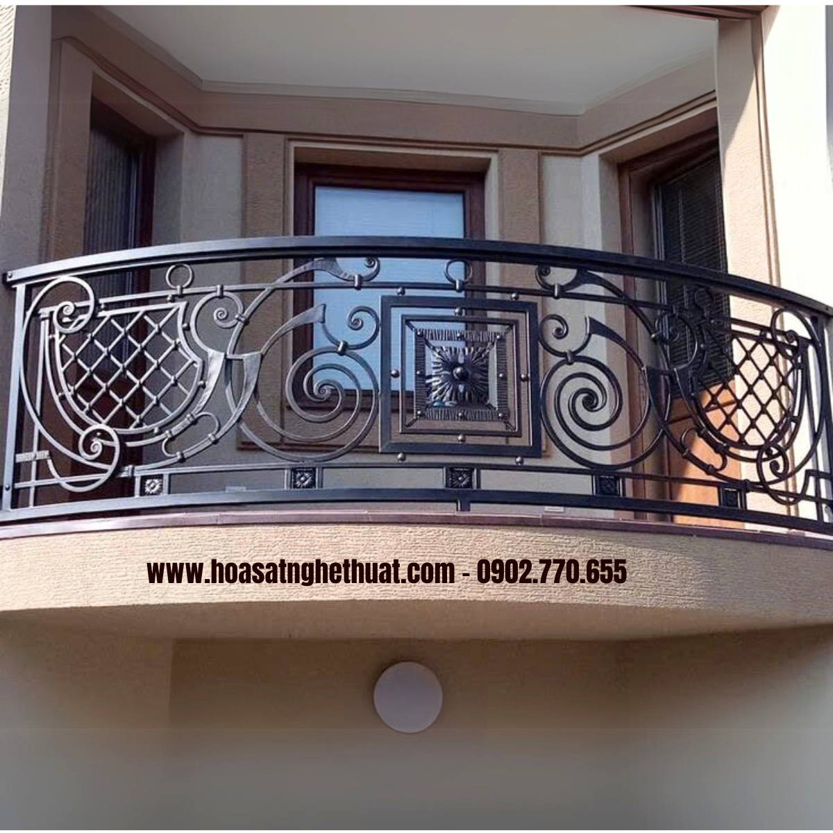 Ban công sắt KH25-BC04 Ban công sắt KH25-BC04