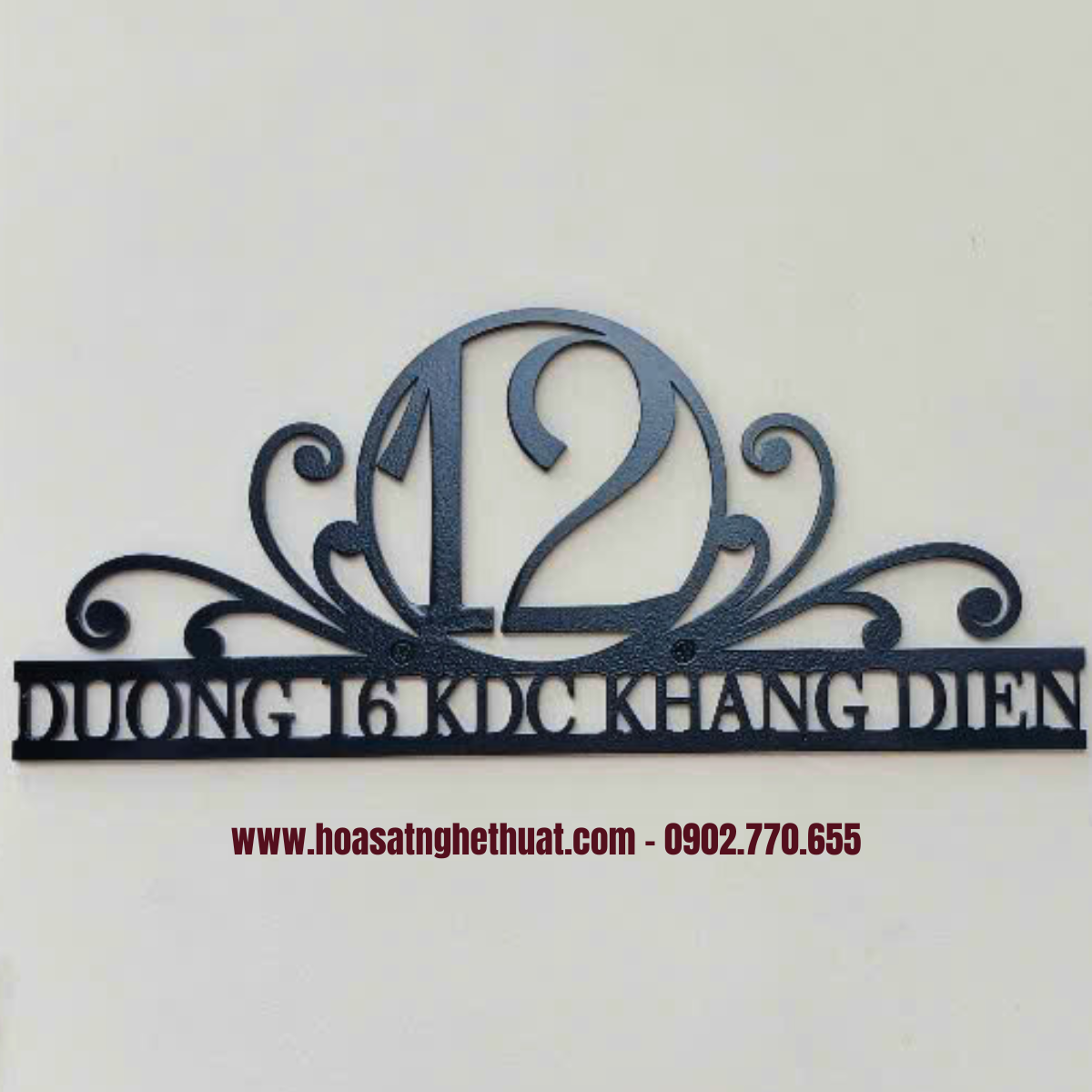 Số nhà đẹp bằng sắt mỹ thuật kh25-bsn04 Số nhà đẹp bằng sắt mỹ thuật kh25-bsn04