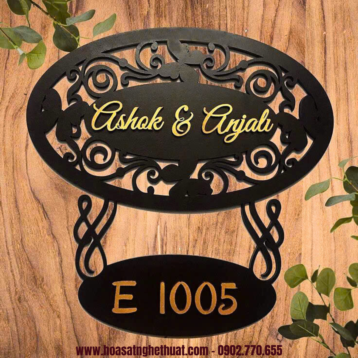 Số nhà bằng sắt cắt CNC kh25-bsn05 Số nhà bằng sắt cắt CNC kh25-bsn05