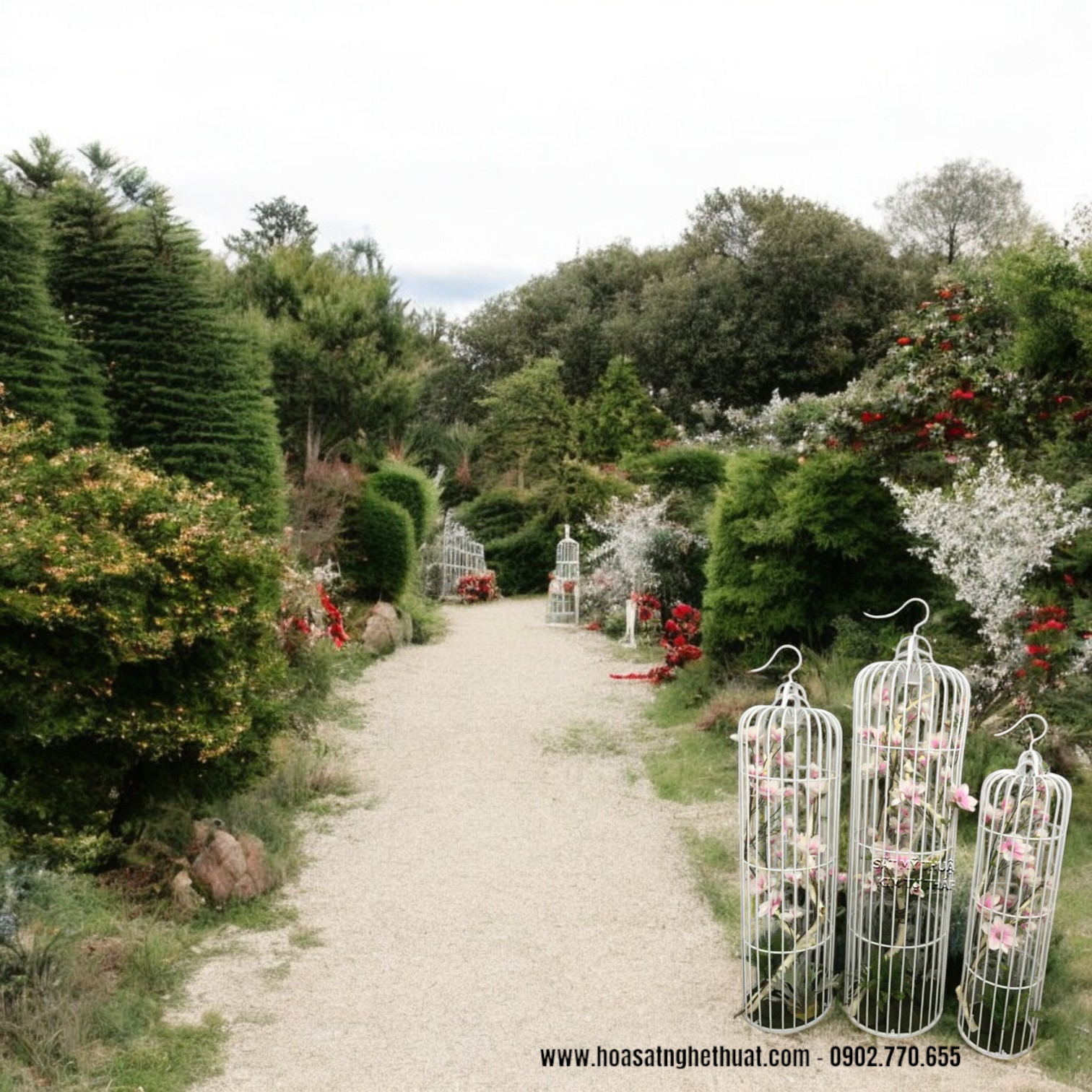 Lồng Chim Sắt Mỹ Thuật Trang Trí Tiệc  Lồng Chim Sắt Mỹ Thuật Trang Trí Tiệc