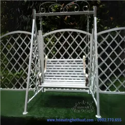 Sample swing beautiful wrought iron garden art
