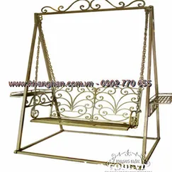 Iron swing outdoor art