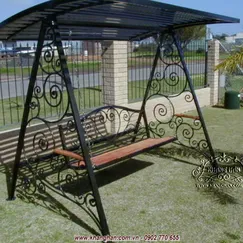 Swings forged art unique pattern for garden