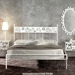 Metal beds charming art CNC cutting