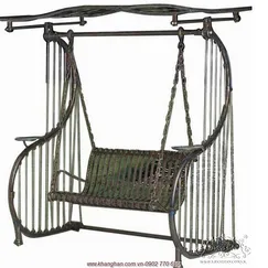 Artistic wrought iron swing KH14-XD004