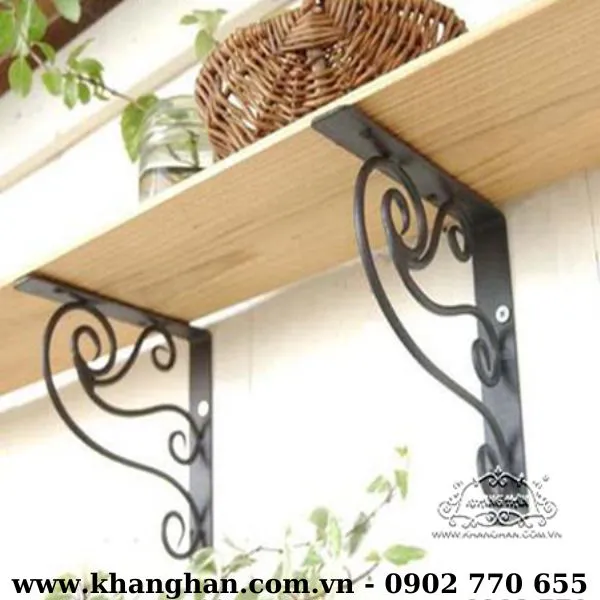 Shelves with decorations Eke forged art