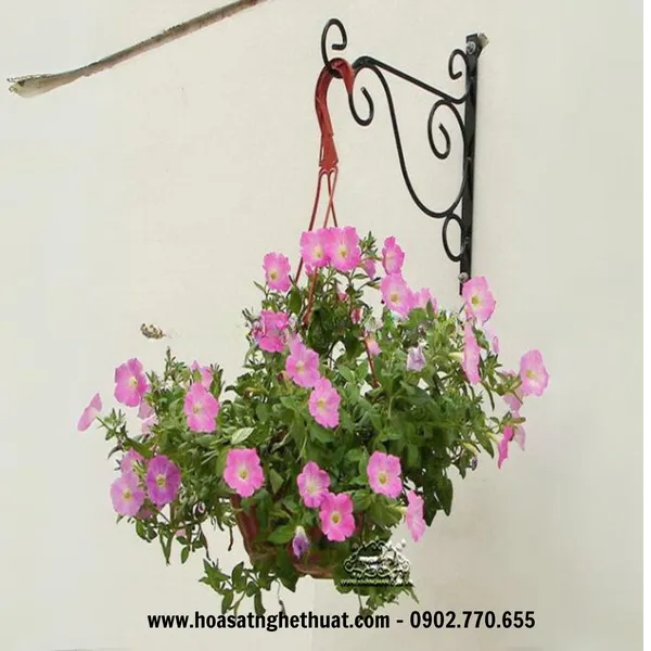 Prices Eke wrought iron hanging flowers by art