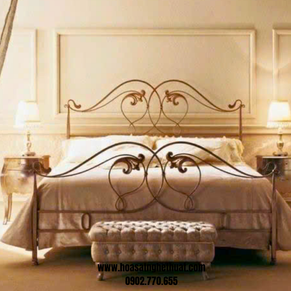 Bed Khang Han wrought iron art