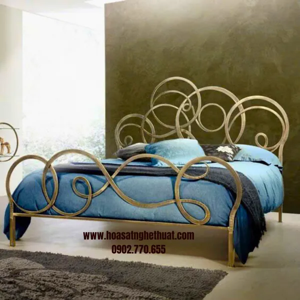 Bed Khang Han wrought iron art