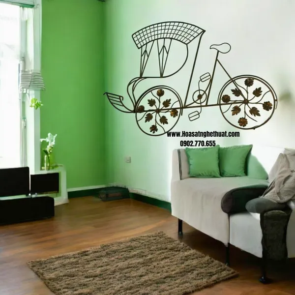 Cyclo iron wall art