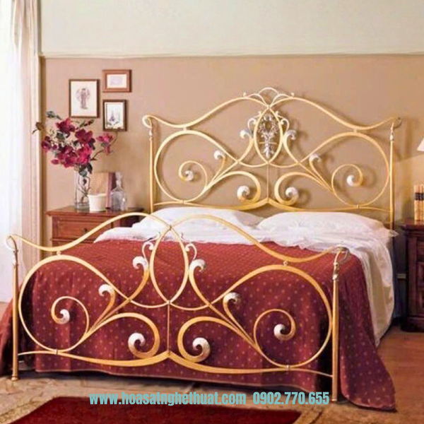 Iron bed style art CNC Western methods