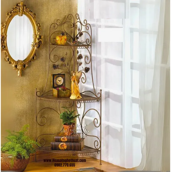 Decorative iron shelves classic