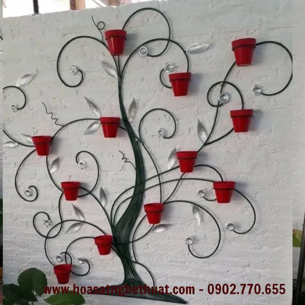 KHUNG TREO HOA SẮT NGHỆ THUẬT