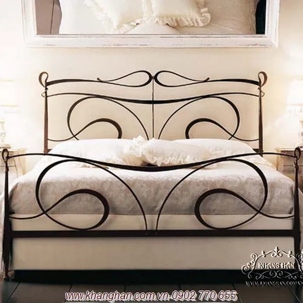 Bed Khang Han wrought iron art