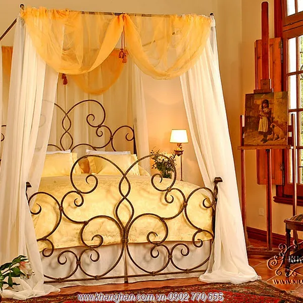 Bed Khang Han wrought iron art