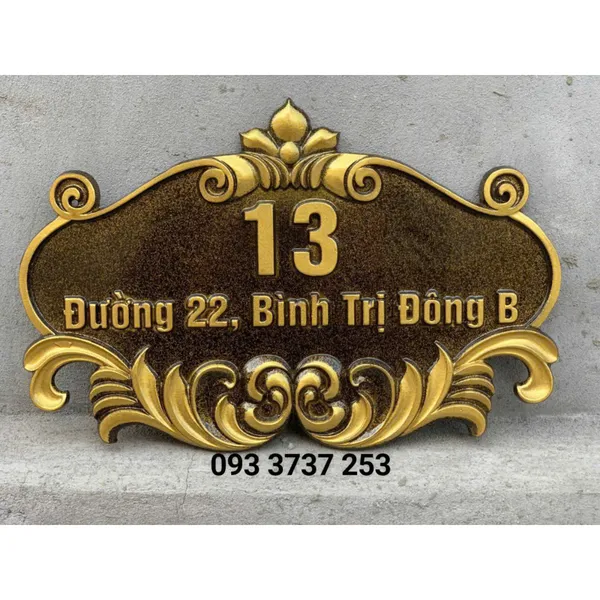 BIỂN SỐ NHÀ NHÔM ĐÚC - MẪU MỚI 2025
