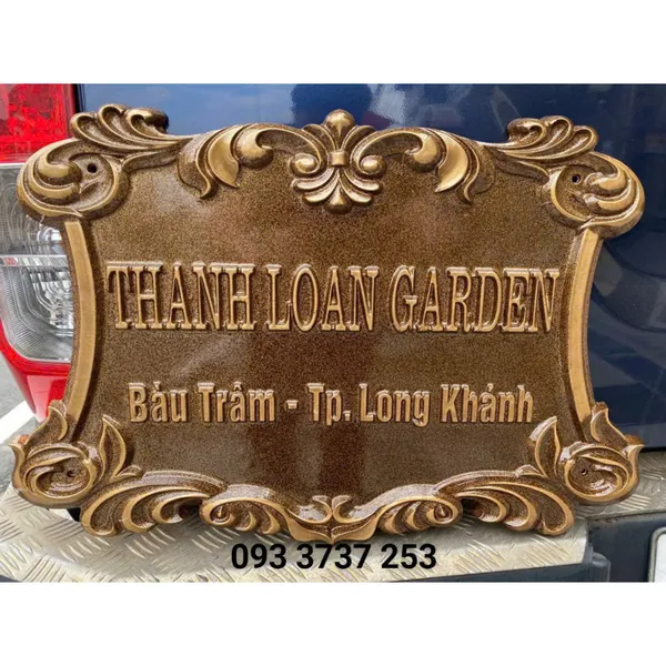 BIỂN SỐ NHÀ MÀU CÁNH GIÁN SANG TRỌNG