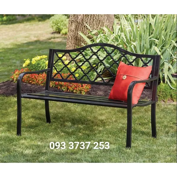 GHẾ BĂNG DÀI SÂN VƯỜN SẮT CNC NGHỆ THUẬT ĐẸP