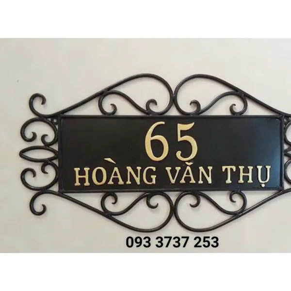 BIỂN SỐ NHÀ SẮT UỐN NGHỆ THUẬT