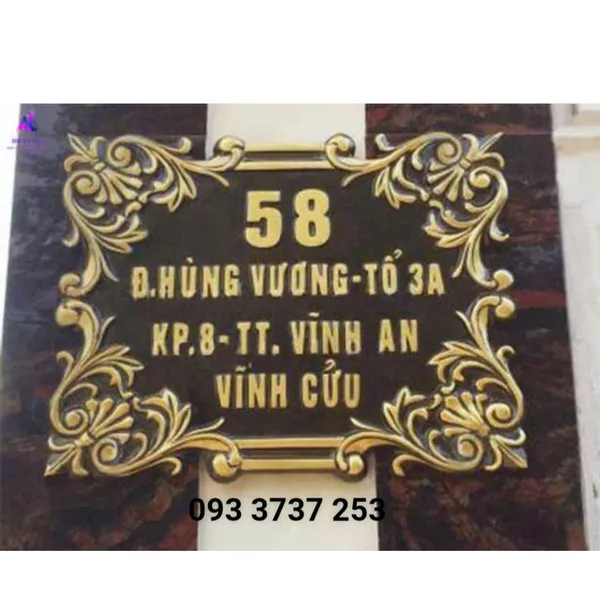 BIỂN SỐ NHÀ NHÔM ĐÚC - FREE SHIP TOÀN QUỐC