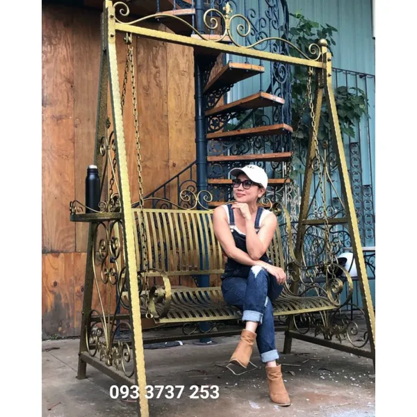 MẪU XÍCH ĐU SẮT MỸ THUẬT MÀU ĐỒNG GIẢ CỔ