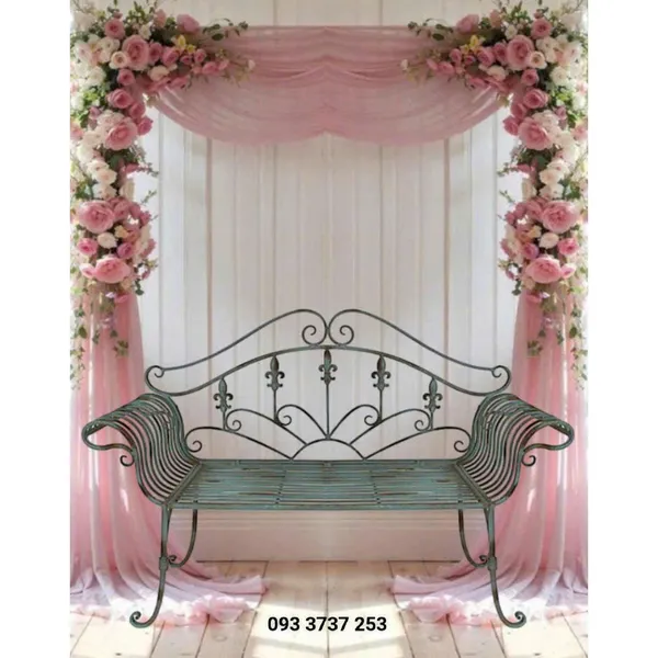 GHẾ BĂNG DÀI SẮT RÈN TAY VỊN ĐIỆU ĐÀ