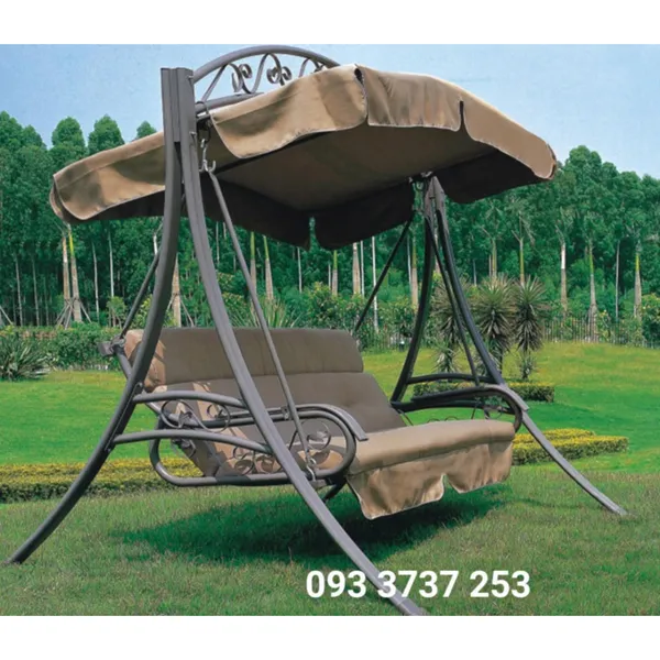 XÍCH ĐU SẮT MỸ THUẬT CÓ MÁI CHE MƯA - NẮNG