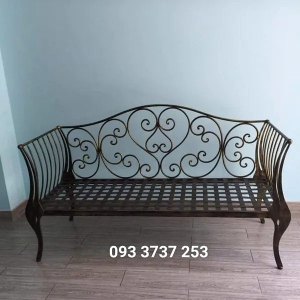 SOFA NGOÀI TRỜI SẮT RÈN NGHỆ THUẬT ĐẸP