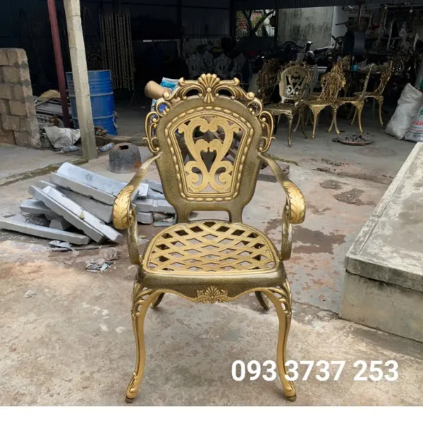 GHẾ NHÔM PHONG CÁCH TÂN CỔ ĐIỂN SANG TRỌNG