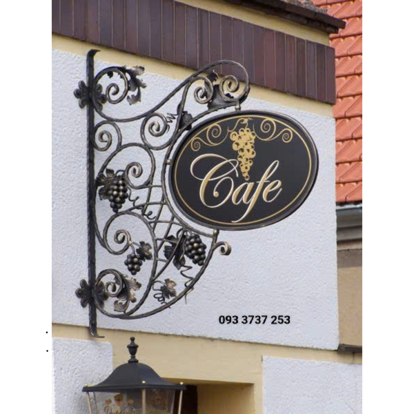 BIỂN HIỆU SẮT MỸ THUẬT QUÁN CAFFEE 